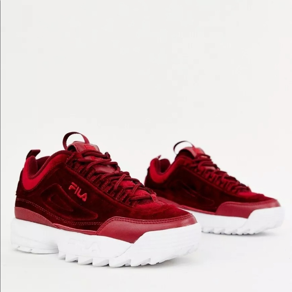 Fila Disruptor Red Velvet Size 8
